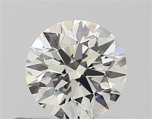 Picture of Natural Diamond 0.40 Carats, Round with Very Good Cut, I Color, VVS2 Clarity and Certified by GIA