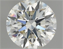 Natural Diamond 0.55 Carats, Round with Excellent Cut, J Color, VS2 Clarity and Certified by GIA