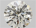 Natural Diamond 0.55 Carats, Round with Excellent Cut, J Color, VS2 Clarity and Certified by GIA