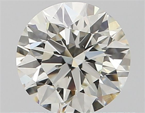 Picture of Natural Diamond 0.55 Carats, Round with Excellent Cut, J Color, VS2 Clarity and Certified by GIA