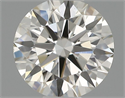 Natural Diamond 0.41 Carats, Round with Excellent Cut, H Color, SI1 Clarity and Certified by IGI