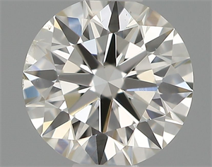 Picture of Natural Diamond 0.41 Carats, Round with Excellent Cut, H Color, SI1 Clarity and Certified by IGI