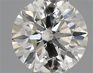 Picture of Natural Diamond 0.42 Carats, Round with Excellent Cut, H Color, SI1 Clarity and Certified by IGI