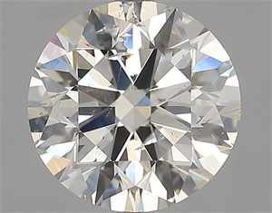 Picture of Natural Diamond 2.20 Carats, Round with Excellent Cut, J Color, SI2 Clarity and Certified by GIA