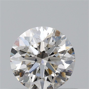 Picture of Natural Diamond 0.53 Carats, Round with Excellent Cut, K Color, VVS2 Clarity and Certified by GIA