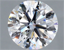 Natural Diamond 1.50 Carats, Round with Excellent Cut, F Color, VS2 Clarity and Certified by GIA