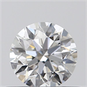 Natural Diamond 0.41 Carats, Round with Excellent Cut, E Color, VVS2 Clarity and Certified by GIA