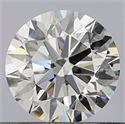 Natural Diamond 0.50 Carats, Round with Excellent Cut, H Color, SI2 Clarity and Certified by GIA