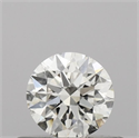 Natural Diamond 0.40 Carats, Round with Excellent Cut, J Color, VS2 Clarity and Certified by GIA