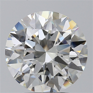 Picture of Natural Diamond 3.04 Carats, Round with Excellent Cut, I Color, VS2 Clarity and Certified by GIA