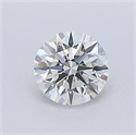 Natural Diamond 0.40 Carats, Round with Excellent Cut, J Color, VVS2 Clarity and Certified by GIA