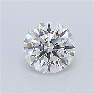 Picture of Natural Diamond 0.40 Carats, Round with Excellent Cut, J Color, VVS2 Clarity and Certified by GIA