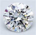 Natural Diamond 3.20 Carats, Round with Excellent Cut, E Color, VS1 Clarity and Certified by GIA