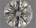 Natural Diamond 0.41 Carats, Round with Excellent Cut, K Color, VVS2 Clarity and Certified by IGI