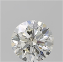 Natural Diamond 2.39 Carats, Round with Excellent Cut, K Color, VS2 Clarity and Certified by GIA