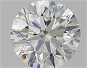 Natural Diamond 1.70 Carats, Round with Excellent Cut, H Color, VS2 Clarity and Certified by GIA