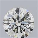 Natural Diamond 0.55 Carats, Round with Excellent Cut, J Color, SI1 Clarity and Certified by GIA