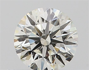 Picture of Natural Diamond 0.42 Carats, Round with Excellent Cut, J Color, VS2 Clarity and Certified by GIA