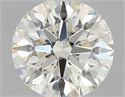 Natural Diamond 0.41 Carats, Round with Excellent Cut, K Color, VS2 Clarity and Certified by GIA