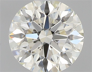 Picture of Natural Diamond 0.41 Carats, Round with Excellent Cut, K Color, VS2 Clarity and Certified by GIA