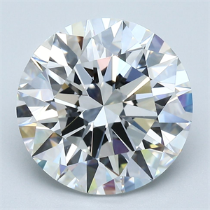 Picture of Natural Diamond 5.56 Carats, Round with Excellent Cut, F Color, VVS2 Clarity and Certified by GIA