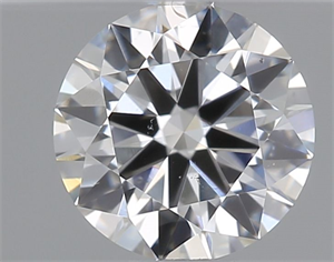 Picture of Natural Diamond 0.40 Carats, Round with Very Good Cut, F Color, SI1 Clarity and Certified by GIA