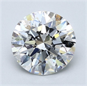 Natural Diamond 2.04 Carats, Round with Excellent Cut, E Color, SI1 Clarity and Certified by GIA