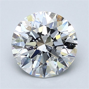 Picture of Natural Diamond 2.04 Carats, Round with Excellent Cut, E Color, SI1 Clarity and Certified by GIA