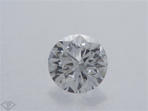 Picture of Natural Diamond 0.40 Carats, Round with Excellent Cut, F Color, VS2 Clarity and Certified by GIA