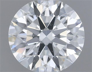 Picture of Natural Diamond 0.40 Carats, Round with Excellent Cut, F Color, SI1 Clarity and Certified by GIA