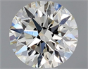 Natural Diamond 0.45 Carats, Round with Excellent Cut, K Color, VS2 Clarity and Certified by GIA