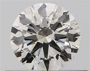 Picture of Natural Diamond 0.40 Carats, Round with Excellent Cut, I Color, VS2 Clarity and Certified by GIA