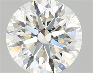 Picture of Natural Diamond 0.57 Carats, Round with Excellent Cut, K Color, VVS2 Clarity and Certified by GIA