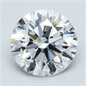 Natural Diamond 1.45 Carats, Round with Very Good Cut, F Color, VS1 Clarity and Certified by GIA