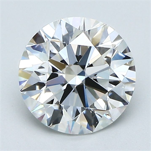 Picture of Natural Diamond 1.45 Carats, Round with Very Good Cut, F Color, VS1 Clarity and Certified by GIA