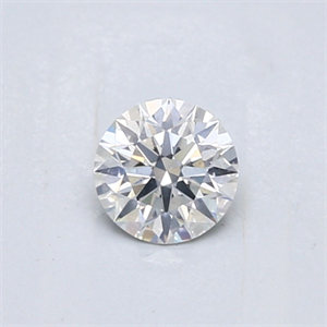 Picture of Natural Diamond 0.41 Carats, Round with Excellent Cut, H Color, I1 Clarity and Certified by GIA