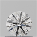 Natural Diamond 0.40 Carats, Round with Very Good Cut, H Color, I1 Clarity and Certified by GIA