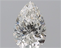 Natural Diamond 0.90 Carats, Pear with  Cut, F Color, SI1 Clarity and Certified by GIA