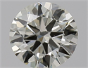 Natural Diamond 0.50 Carats, Round with Very Good Cut, K Color, VS1 Clarity and Certified by GIA