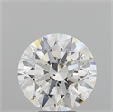 Natural Diamond 5.23 Carats, Round with Excellent Cut, G Color, SI1 Clarity and Certified by GIA