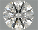 Natural Diamond 0.40 Carats, Round with Excellent Cut, H Color, I1 Clarity and Certified by GIA