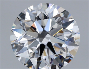 Picture of Natural Diamond 2.02 Carats, Round with Excellent Cut, E Color, VS2 Clarity and Certified by GIA