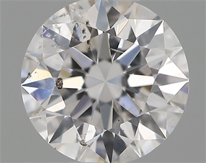 Picture of Natural Diamond 0.41 Carats, Round with Excellent Cut, D Color, SI2 Clarity and Certified by IGI