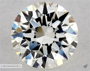 Picture of Natural Diamond 0.50 Carats, Round with Excellent Cut, K Color, VVS1 Clarity and Certified by GIA