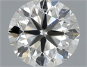 Natural Diamond 0.50 Carats, Round with Very Good Cut, J Color, VS2 Clarity and Certified by GIA