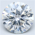 Natural Diamond 7.02 Carats, Round with Excellent Cut, I Color, I1 Clarity and Certified by GIA