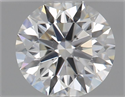 Natural Diamond 0.44 Carats, Round with Excellent Cut, H Color, VS2 Clarity and Certified by GIA