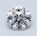 Natural Diamond 1.41 Carats, Round with Excellent Cut, E Color, VVS2 Clarity and Certified by GIA