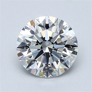 Picture of Natural Diamond 1.41 Carats, Round with Excellent Cut, E Color, VVS2 Clarity and Certified by GIA