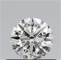 Natural Diamond 0.50 Carats, Round with Excellent Cut, G Color, SI1 Clarity and Certified by IGI